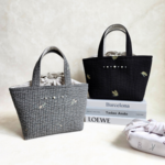 ランチタイムが楽しくなる 花刺繍ヌビのお弁当バッグ  ♡ 保冷 保温 ヌビバッグ ランチバッグ  丸洗い 韓国 ヌビ イブル パール マチあり 通勤