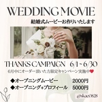 ＼お値下げしました★／結婚式ムービー お作り致します！　オープニング+プロフィール　　
