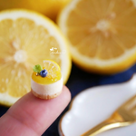 【ピアス/イヤリング】爽やかレモンムース | Lemon Cake Earrings 