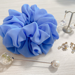 2点のみ販売！夏の装いに映える爽やかなカラー❁︎Blue chiffon
