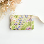 インド刺繍　リングファスナーのじゃばらお薬ポーチ｜カードも入る4ポケット収納｜お薬手帳・常備薬・マイナンバーカード収納に◎