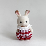 シルバニア　赤ちゃん　赤チェック