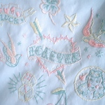 手刺繍サコッシュ「TATTOOS」