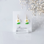 ノスタルジーなお花のピアス🌼*･