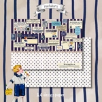 B品【Navy blue label】デザインペーパー　10枚