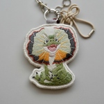 【手刺繍 ディロフォサウルス】