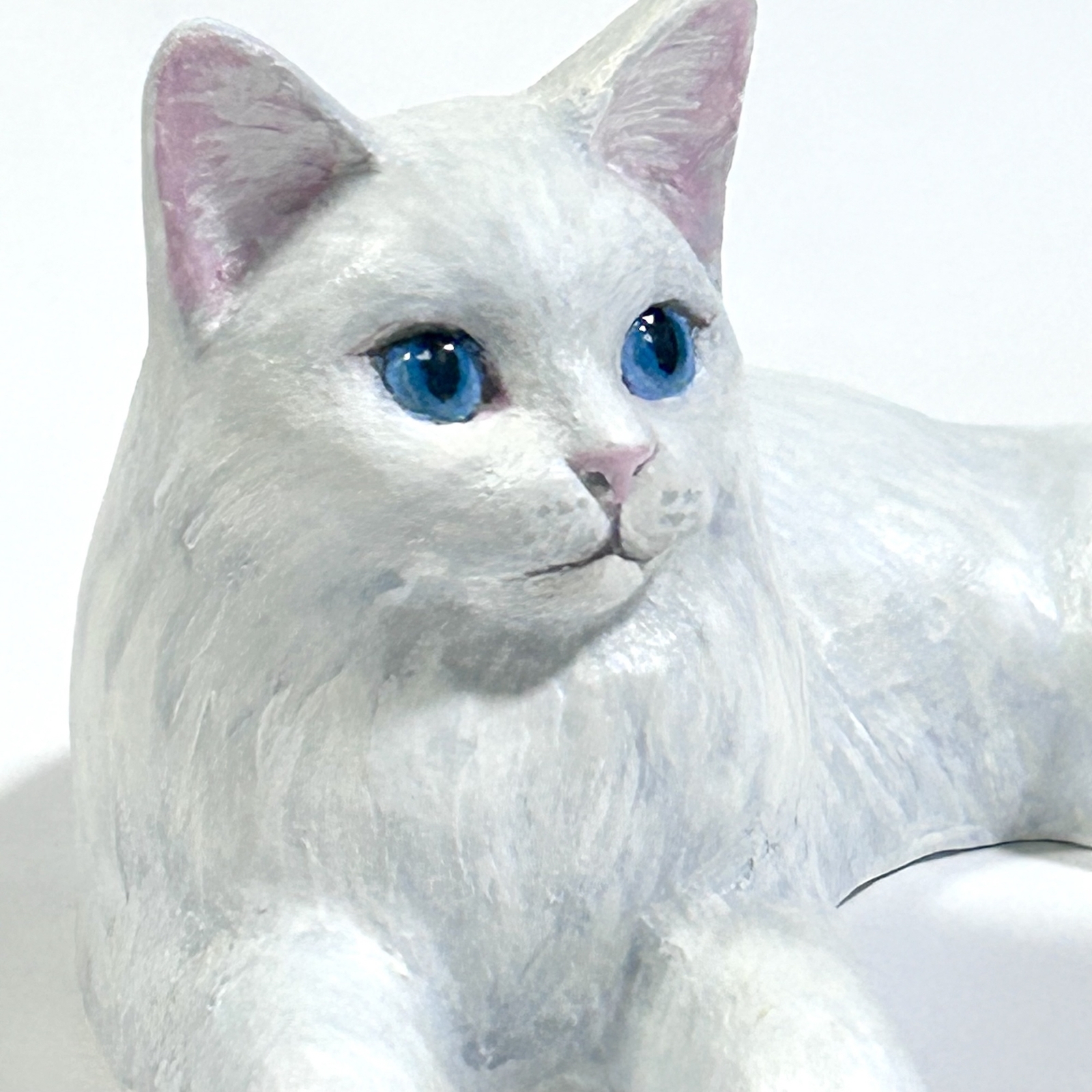 白黒ハチワレ猫の置物 - 猫ハウス | minne byGMOペパボ 国内最大級の