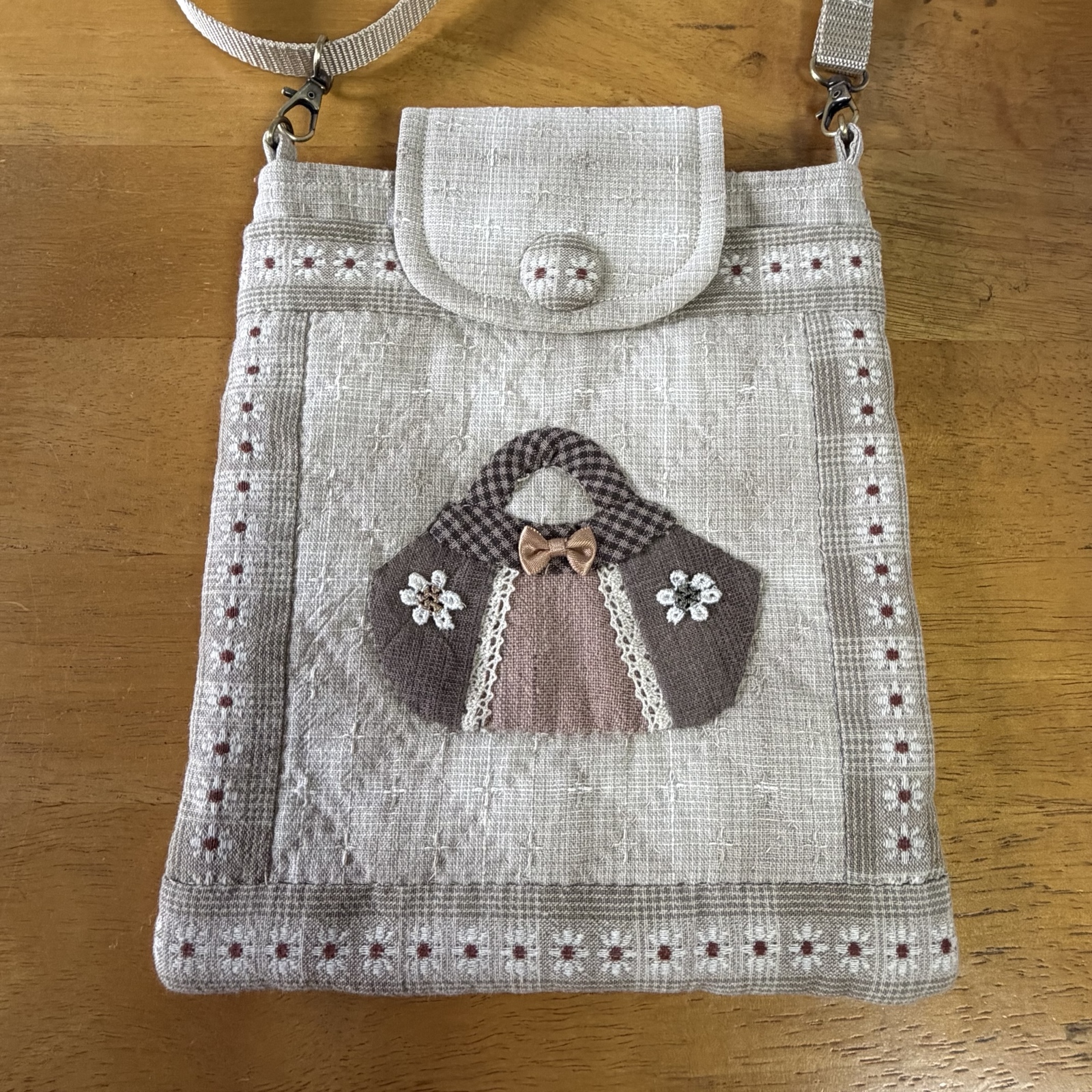ハンドメイド パッチワーク デザイン ショルダーバッグ レトロ 楽天