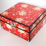 和柄の宝石箱・さくら（赤）