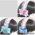 カチューシャ　推しカラー　十字架　甘ロリ　メイド　量産型