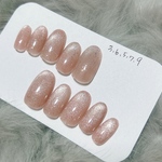 【現品】 マグネットネイル シンプルネイル　ちゅるんネイル　ネイルチップ