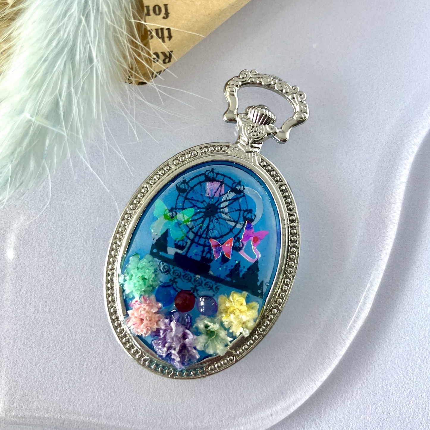 レジン 蝶 - ネックレスの人気通販 | minne byGMOペパボ 国内最大級の 
