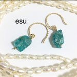 k14gf◇42◇アパタイトグリッターピアス