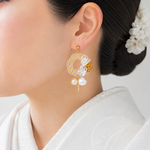 夫婦円満　相生（あいおい）結び　水引ピアス/イヤリング　結婚式　白無垢　白無垢ピアス　結婚式イヤリング　成人式　卒業式　振袖　和装　着物　浴衣　留袖　前撮り　花嫁　ブライダル　和モダン　上品　可愛い