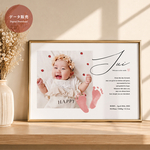 【データ販売】Birth Poster｜手形・足形で残す出生記録ポスター