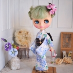 【紫陽花】 ブルー夏着物・浴衣