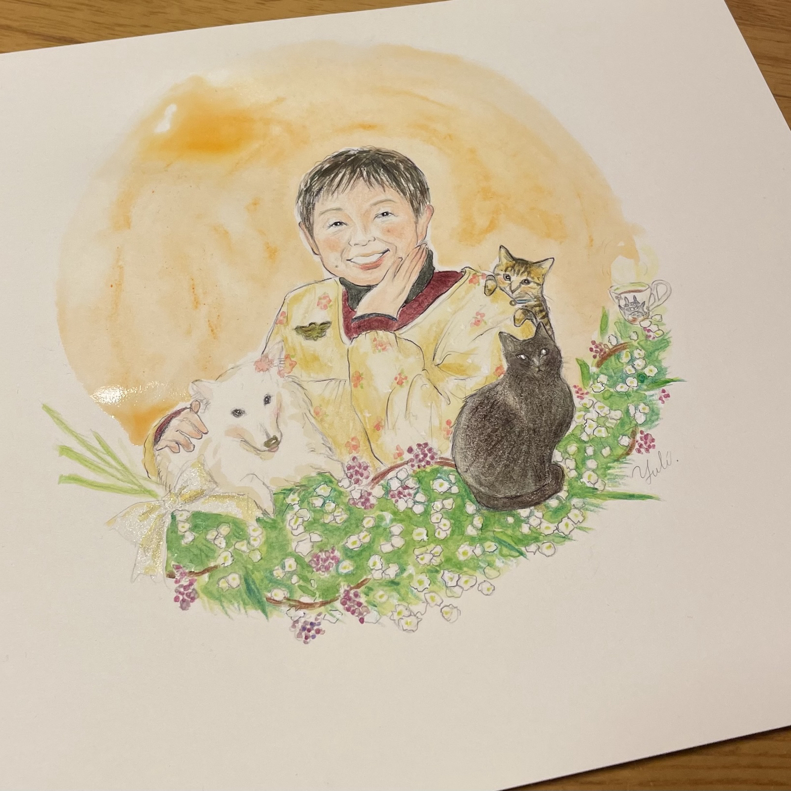【えがおえ（似顔絵）】1名さま