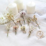 スターチスの小さな花束コレクション－ ニュアンスカラーのミニ花束 －