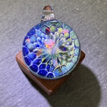 【JINガラス 一点物　万華鏡　オパール】 ペンダントトップ