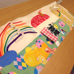 知育布絵本 ひも通しつき 送料込