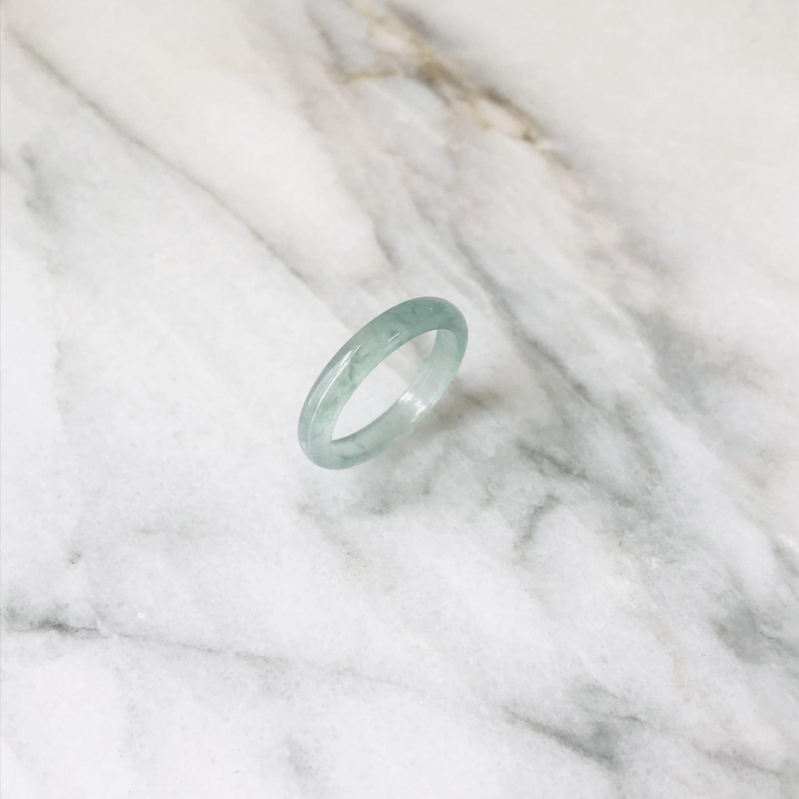 R138-0010］ ジェイド JADE ヒスイ 本翡翠 くりぬき リング 天然石 