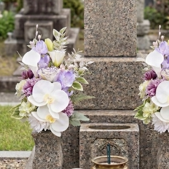胡蝶蘭のお供え花（L） 1対【花束タイプ】 仏花 墓花 アーティ