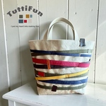 tuttifun＊リズムライントート/                                         Rhythm Line Tote  M    A341