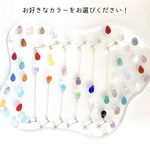 （片方のみ）《推し色/ドロップ/ひと粒》ピアス　イヤリング　推し活　好きな色でお作りします　推し　赤　青　黄色　紫　ピンク　白　緑　水色　透明　黒　オレンジ　黄緑　片方だけ欲しい方に！