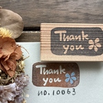 スタンプ　No. 10063 thank you花