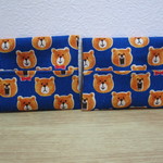 クマ柄のティッシュケース　（２個セット）