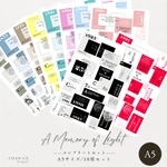 先着プレゼントあり🎁【コンプリートSET】chan.ce オリジナルコラージュシート　10種10枚入り -A memory of light-  英字　シンプル　ラベル　