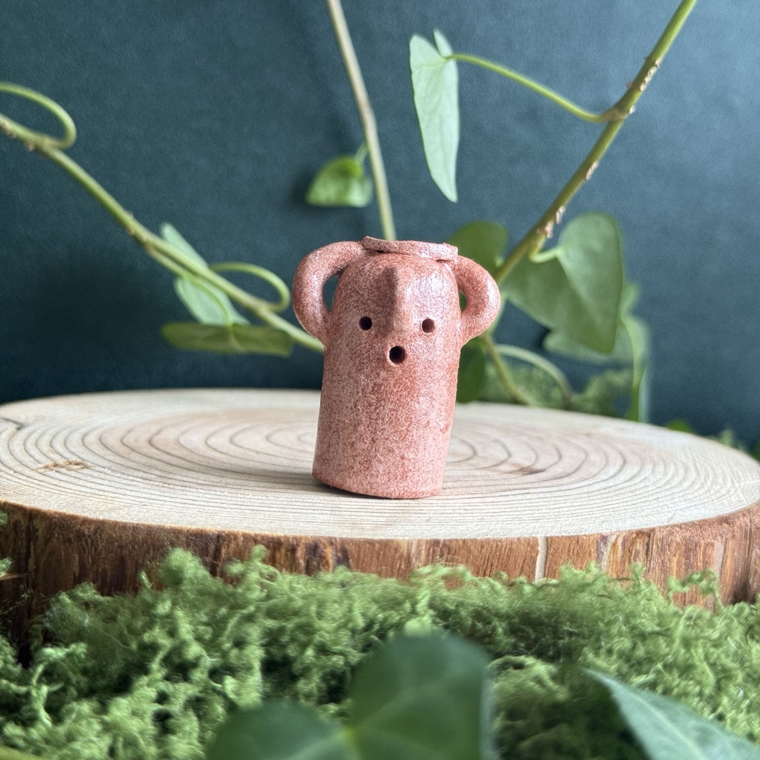 Etsy 彫刻 テラコッタ 粘土 作品 テラコッタのハニワ No 2 1点もの
