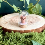 【瓶の中の春とハニワ】お花をのせたハニワの小さな世界 | ミニチュア | ギフト対応 | インテリア 置物