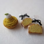 ハロウィンスイーツB＊かぼちゃのモンブランとパウンドケーキ