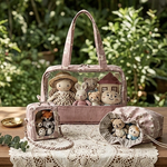 ドールバッグ（ぬいバッグ）＋巾着＋ミニポーチの3点セット