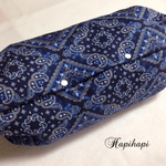 再販27♡バンダナ柄&デニム風ネイビー♡リバーシブル仕様のエルゴ収納カバー♩