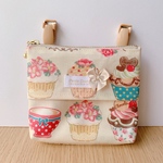 【ダ様ご予約品】★ラミネート移動ポケット＊カップケーキが可愛い☆ライトオフホワイト②★