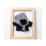 単品①肩かけ付き黒Tシャツ♡おめかしわんこドール用お着替え服　(MII WOOL)