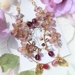 知恵の泉に咲くオオアラセイトウのピアス/イヤリング