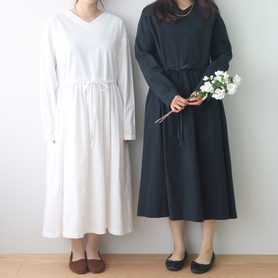 洗いざらしのナチュラルワンピース