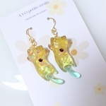 ひだまり向日葵ねこねこ ピアス/イヤリング 