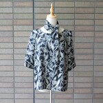 絽のブラウス　ストール付き　　夏着物リメイク B３６