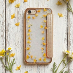 iPhoneクリア手帳型ケース＊メランフェルラ＊押し花スマホケース