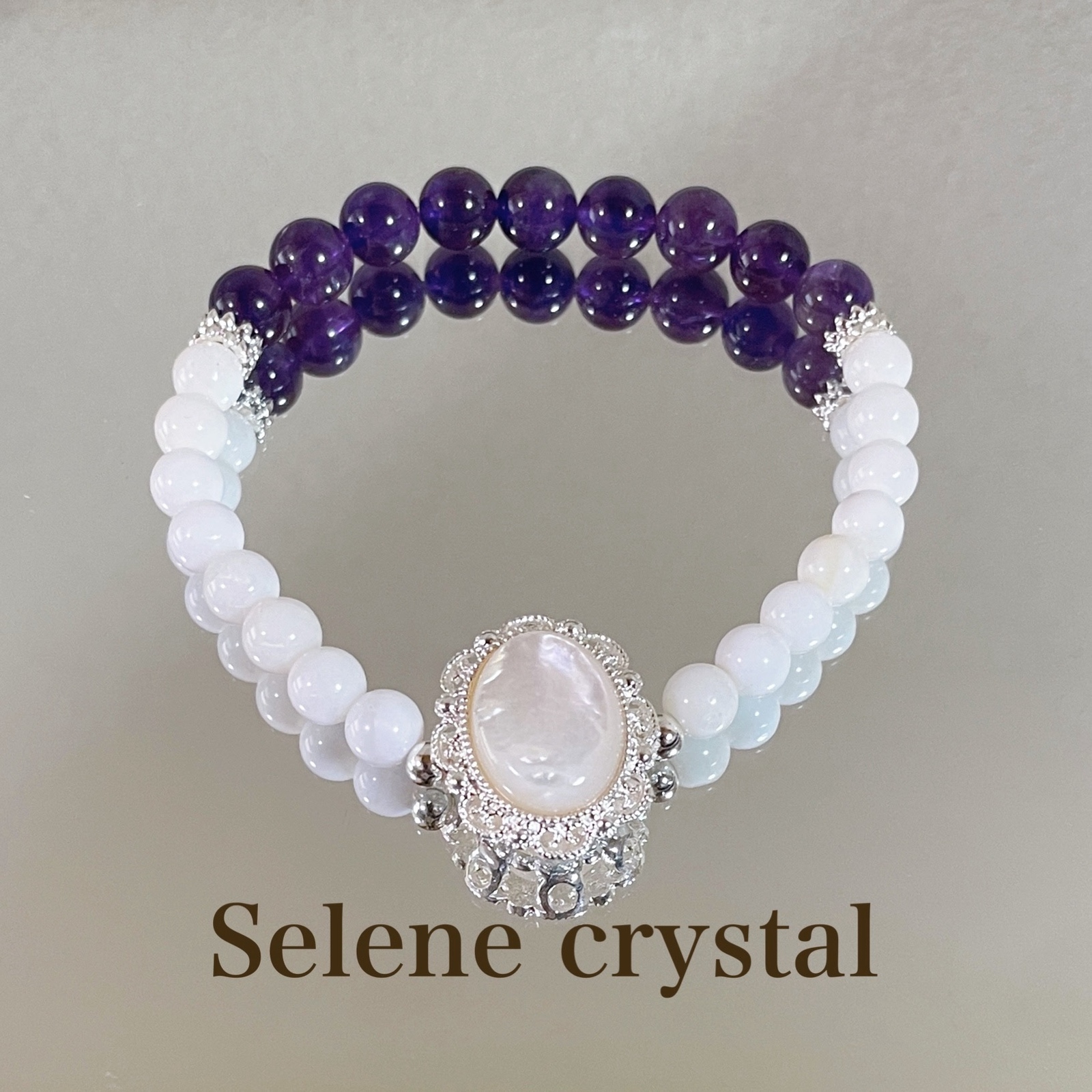 シリウス隕石 水晶 ブレスレット - Selene crystal | minne byGMO 