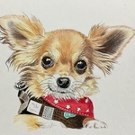 ペットの似顔絵　2000円　(A5サイズ　148mm×210mm)