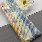 🆕綿糸ラメ (ｼﾙﾊﾞｰ) 20/2 💠《ひかりをたどって》Col.1673～1678 ６色セット (各色約80ｍ) 💠 手染め糸 刺し子糸 段染め糸 刺し子