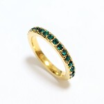 kazuichi様専用　Gold×Emerald～ハーフエタニティリング～