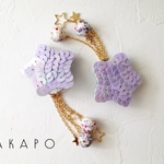 Purple star ear cuff (No.2736)