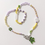 no.608／a'moureveビーズアクセサリー　ハンドメイド　古着　韓国