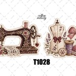 original sticker « no.T1028 »     //     人物ステッカー オリジナルステッカー オリジナル人物ステッカー ステッカー cotton melody